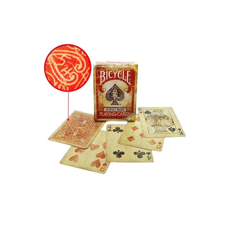 Bicycle Deck - Vintage Series 1800 (Rot) inkl. Markierungssystem - Zaubertrick Zauberartikel Zaubertricks Bicycle Deck - Vintage Series 1800 (Rot) inkl. Markierungssystem - Zaubertrick Zauberartikel Zaubertricks