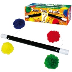 Super Pompon Stick - Schnurstab in Zauberstab-Optik...