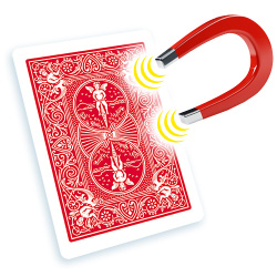 Magnetic Card- Bicycle (Double Back Red) by Chazpro