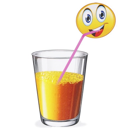 Animated Drink - Gedrucktes Bild "austrinken"