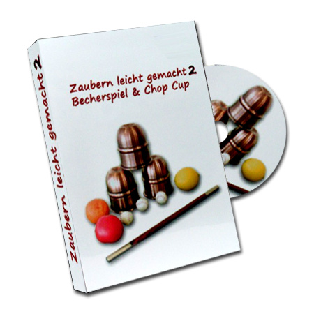 Becherspiel & Chop Cup Lehr-DVD inkl.  Kaffeewette-Gimmick