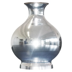 Lota Vase Roh/Silber