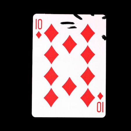 Forcing (and Vanishing) Card Deck, Forcierkartenspiel Karo 10 Rücken Rot