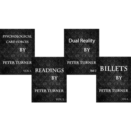 4 Volume Set of Reading, Billets, Dual Reality and Psychological Playing Card Forces by Peter Turner eBook DOWNLOAD