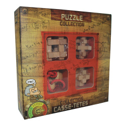 Wooden Puzzle Collection Extreme, 4 Geduldspiele aus Holz...