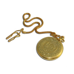 Al Capones Taschenuhr, Goldene Ausführung mit Gravur