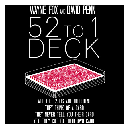 The 52 to 1 Deck by Wayne Fox (Red Deck)