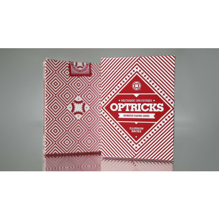 Mechanic Optricks Deck Red Edition & VISUALIES Gaff Sytem by Mechanic Industries