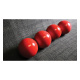 Wooden Billiard Balls - Multiplying Balls aus Holz (45 mm)  Rot