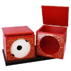 Red Split Die Box - Teilbarer Würfelkasten