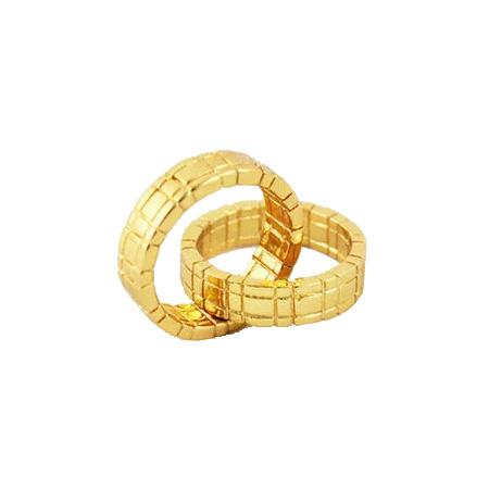 Himber Ring Gold - Klassischer Linking Finger Ring in goldener Ausführung