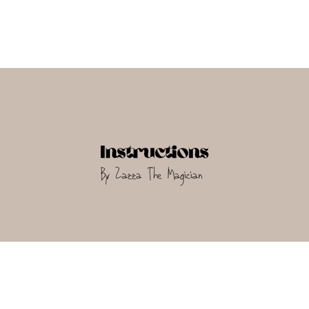 INSTRUCTIONS by Zazza The Magician video DOWNLOAD