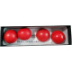 Wooden Billiard Balls - Multiplying Balls aus Holz (45 mm)  Rot (Mängelexemplar)