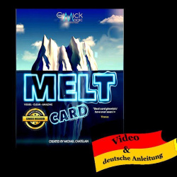 Melt Card by Mickael Chatelain Bicycle-Blau